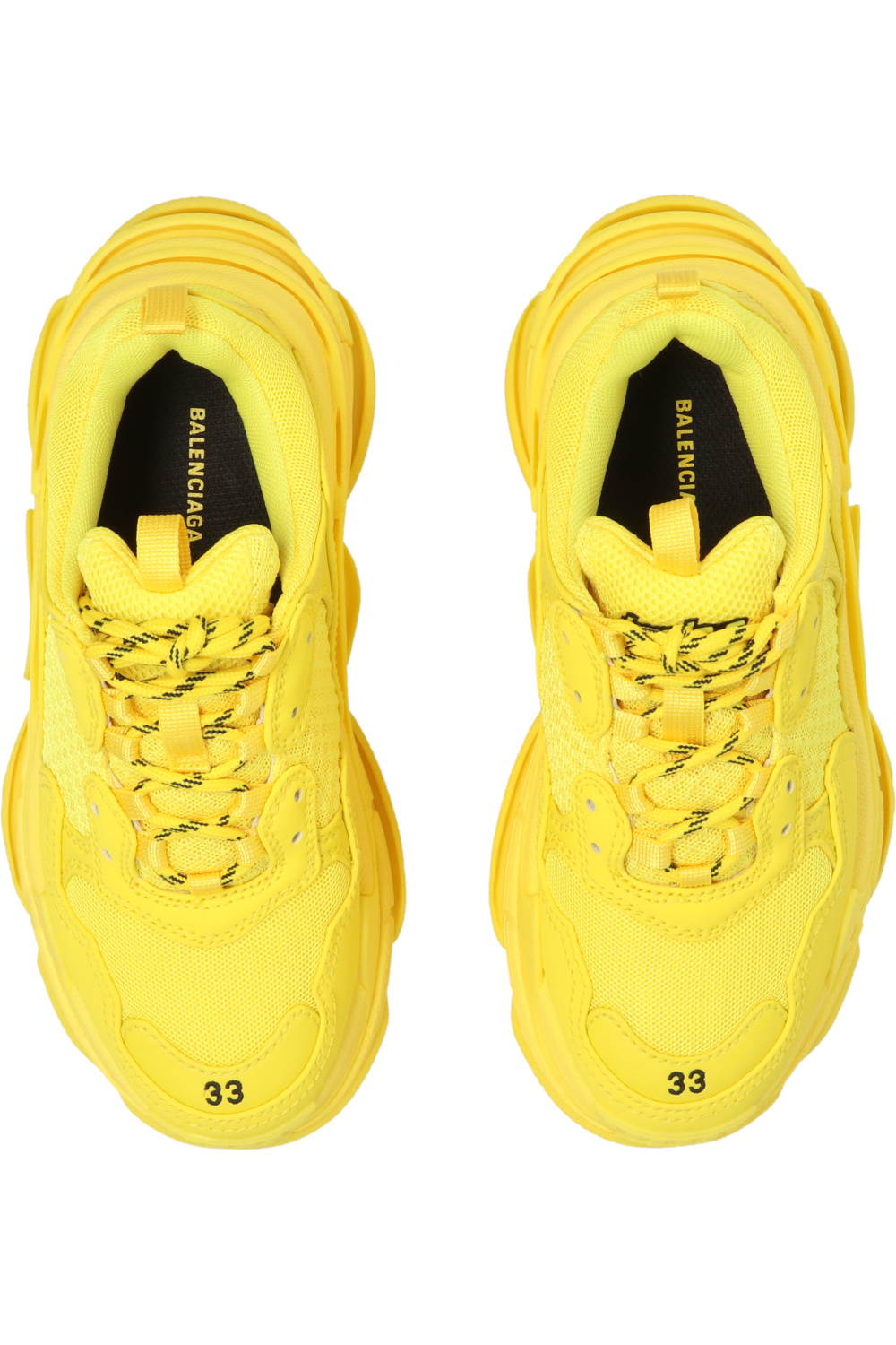 shoes come first Yellow Triple S sneakers Balenciaga Kids